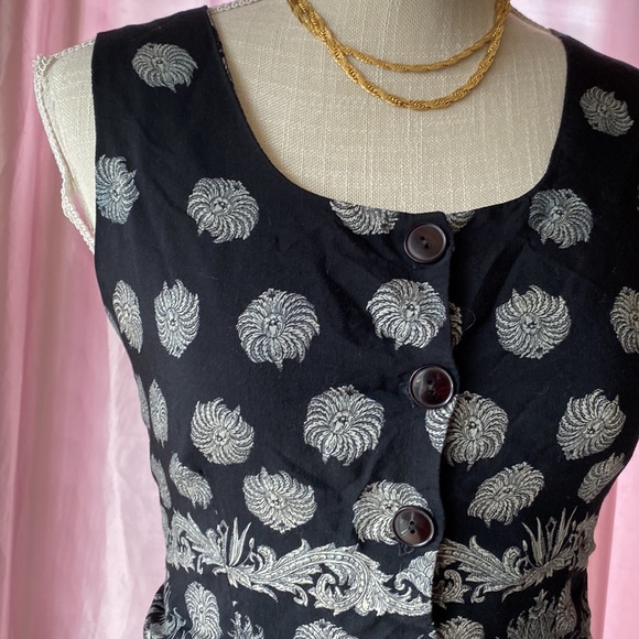 Vintage 90s Abria Waistcoat Vest size M - Picture 3 of 7